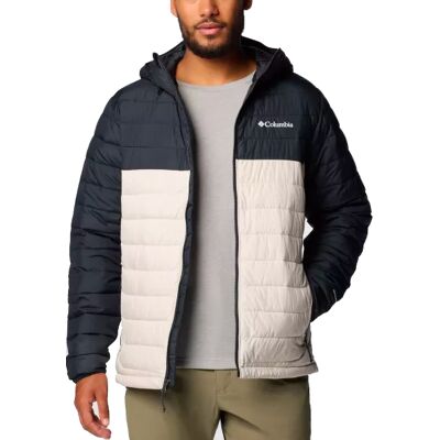 Columbia - Doudoune isolante et déperlante - Powder Lite II Hooded Jacket Dark Stone Black pour Homme - Taille L - Noir - Publicité Columbia - Doudoune isolante et déperlante - Powder Lite II Hooded Jacket Dark Stone Black pour Homme - Taille L - Noir - Publicité