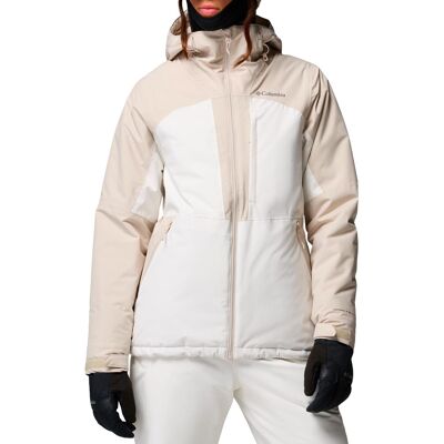 Columbia - Veste de ski imperméable et chaude - Liftline Jacket Sea Salt Dark Stone pour Femme - Taille XL - Beige - Publicité Columbia - Veste de ski imperméable et chaude - Liftline Jacket Sea Salt Dark Stone pour Femme - Taille XL - Beige - Publicité