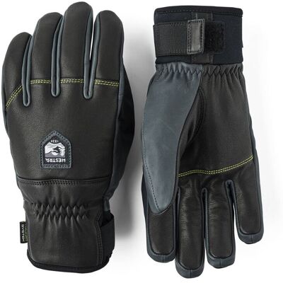 Hestra - Gants de ski en cuir - Omni Trigger Glove Black/Grey en Cuir - Taille 7 - Noir - Publicité Hestra - Gants de ski en cuir - Omni Trigger Glove Black/Grey en Cuir - Taille 7 - Noir - Publicité