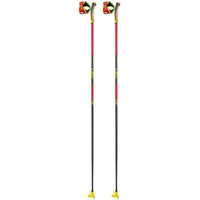 Leki PRC 750 - Bâton de ski nordique en carbone - Rouge vif/Neon jaune/Noir - Publicité Leki PRC 750 - Bâton de ski nordique en carbone - Rouge vif/Neon jaune/Noir - Publicité