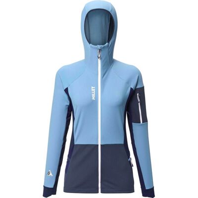 Millet - Veste de ski de randonnée - Pierra Ment Hoodie W Coronet Blue Saphir pour Femme en Silicone - Taille M - Bleu - Publicité Millet - Veste de ski de randonnée - Pierra Ment Hoodie W Coronet Blue Saphir pour Femme en Silicone - Taille M - Bleu - Publicité