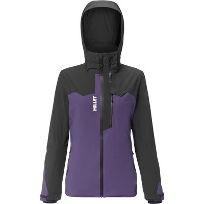 Millet - Veste de ski en PrimaLoft® - Grands Montets Pro Jacket W Purple Velvet Black pour Femme - Taille XS - Violet - Publicité Millet - Veste de ski en PrimaLoft® - Grands Montets Pro Jacket W Purple Velvet Black pour Femme - Taille XS - Violet - Publicité