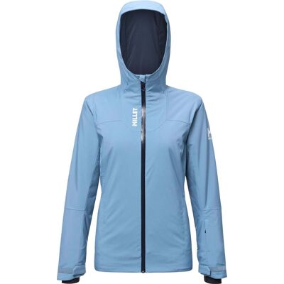 Millet - Veste de ski - Brevent Jkt W Coronet Blue pour Femme - Taille M - Bleu - Publicité Millet - Veste de ski - Brevent Jkt W Coronet Blue pour Femme - Taille M - Bleu - Publicité