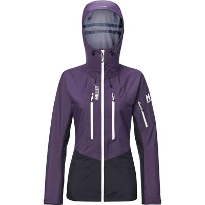 Millet - Veste de ski de randonnée - M White 3L Jkt W Purple Velvet Black pour Femme - Taille XS - Violet - Publicité Millet - Veste de ski de randonnée - M White 3L Jkt W Purple Velvet Black pour Femme - Taille XS - Violet - Publicité