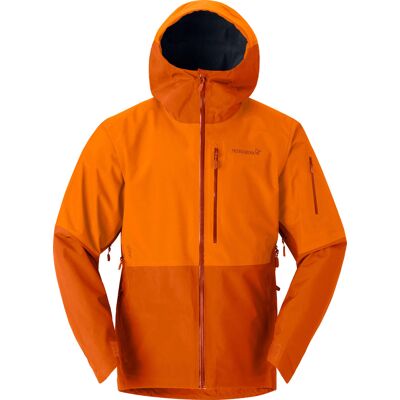 Norrona - Veste de protection en GORE-TEX® - Lofoten Gore-Tex Jacket M Gold Flame pour Homme - Taille L - Orange - Publicité Norrona - Veste de protection en GORE-TEX® - Lofoten Gore-Tex Jacket M Gold Flame pour Homme - Taille L - Orange - Publicité