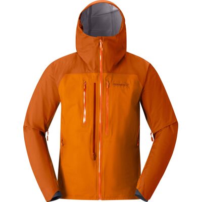 Norrona - Veste de protection en GORE-TEX® - Lyngen Gore-Tex Jacket M Exuberance pour Homme - Taille XL - Orange - Publicité Norrona - Veste de protection en GORE-TEX® - Lyngen Gore-Tex Jacket M Exuberance pour Homme - Taille XL - Orange - Publicité