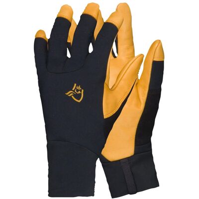 Norrona - Gants respirants en GORE-TEX - Lyngen Windstopper Leather Gloves Caviar Black en Nylon - Taille S - Noir - Publicité Norrona - Gants respirants en GORE-TEX - Lyngen Windstopper Leather Gloves Caviar Black en Nylon - Taille S - Noir - Publicité