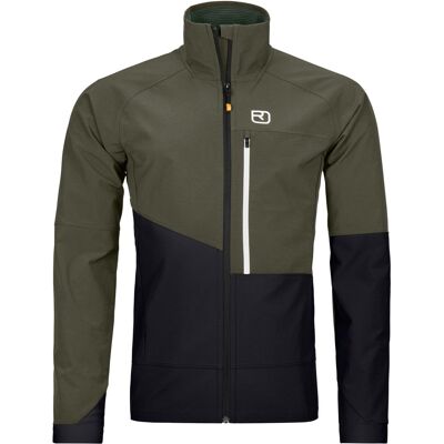 Ortovox - Veste de ski de randonnée légère, respirante et coupe-vent - Punta Berrino Jacket M Dark Wild Herbs pour Homme en Laine - Taille S - Bleu - Publicité Ortovox - Veste de ski de randonnée légère, respirante et coupe-vent - Punta Berrino Jacket M Dark Wild Herbs pour Homme en Laine - Taille S - Bleu - Publicité