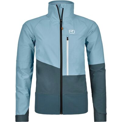 Ortovox - Veste de ski de randonnée légère, respirante et coupe-vent - Punta Berrino Jacket W Glacier Grey pour Femme en Laine - Taille S - Kaki - Publicité Ortovox - Veste de ski de randonnée légère, respirante et coupe-vent - Punta Berrino Jacket W Glacier Grey pour Femme en Laine - Taille S - Kaki - Publicité