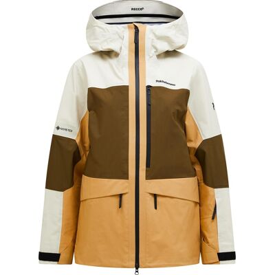 Peak Performance - Veste de ski en GORE-TEX - W Gravity Gore-Tex 3L Jacket Sierra Sand Meadow Moss pour Femme - Taille M - Marron - Publicité Peak Performance - Veste de ski en GORE-TEX - W Gravity Gore-Tex 3L Jacket Sierra Sand Meadow Moss pour Femme - Taille M - Marron - Publicité