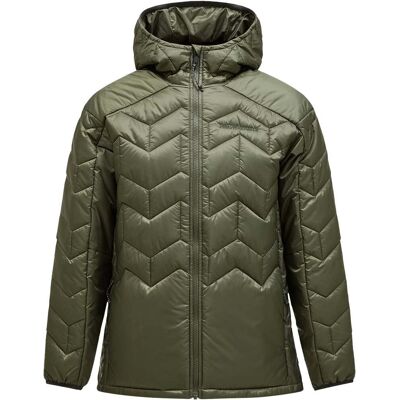 Peak Performance - Doudoune légère et polyvalente - M Elevate Liner Hood Pine Needle pour Homme - Taille S - Kaki - Publicité Peak Performance - Doudoune légère et polyvalente - M Elevate Liner Hood Pine Needle pour Homme - Taille S - Kaki - Publicité
