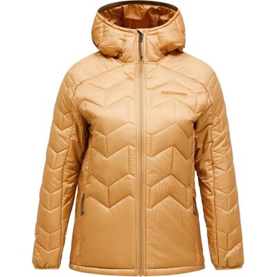 Peak Performance - Doudoune légère et polyvalente - W Elevate Liner Hood Sierra Sand pour Femme - Taille XS - Jaune - Publicité Peak Performance - Doudoune légère et polyvalente - W Elevate Liner Hood Sierra Sand pour Femme - Taille XS - Jaune - Publicité