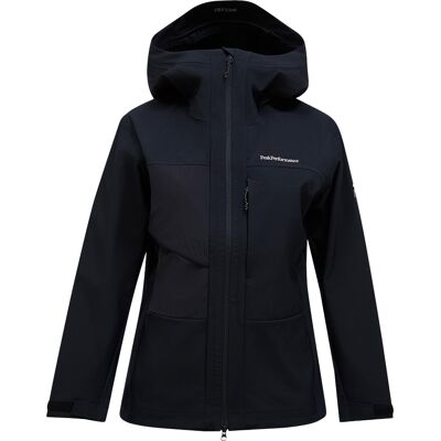 Peak Performance - Veste imperméable de ski de randonnée - W Ascent Softshell Jacket Black pour Femme en Softshell - Taille S - Noir - Publicité Peak Performance - Veste imperméable de ski de randonnée - W Ascent Softshell Jacket Black pour Femme en Softshell - Taille S - Noir - Publicité