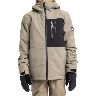 Quiksilver - Veste de ski/snowboard - Side Hit Solid Youth Jacket Fallen Rock - Taille Enfant 8 ans - Beige - Publicité Quiksilver - Veste de ski/snowboard - Side Hit Solid Youth Jacket Fallen Rock - Taille Enfant 8 ans - Beige - Publicité