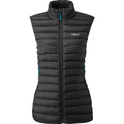 Rab - Doudoune sans manches en duvet d'oie - Microlight Vest W Black pour Femme - Taille S - Noir - Publicité Rab - Doudoune sans manches en duvet d'oie - Microlight Vest W Black pour Femme - Taille S - Noir - Publicité