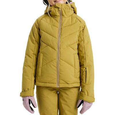 Roxy - Veste de ski - Snowsylva Girl Jacket Fennel Seed - Taille Enfant 10 ans - Jaune - Publicité Roxy - Veste de ski - Snowsylva Girl Jacket Fennel Seed - Taille Enfant 10 ans - Jaune - Publicité