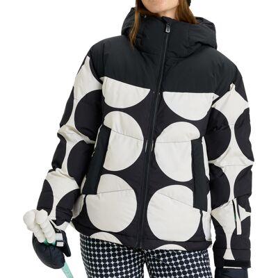 Roxy - Doudoune imperméable en Primaloft® - Alofted Puffy Jacket True Black Big Dots pour Femme - Taille M - Noir - Publicité Roxy - Doudoune imperméable en Primaloft® - Alofted Puffy Jacket True Black Big Dots pour Femme - Taille M - Noir - Publicité