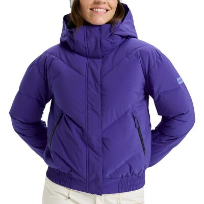 Roxy - Doudoune de ski - Snow Shimmer Jacket Dazzling Blue pour Femme - Taille L - Violet - Publicité Roxy - Doudoune de ski - Snow Shimmer Jacket Dazzling Blue pour Femme - Taille L - Violet - Publicité