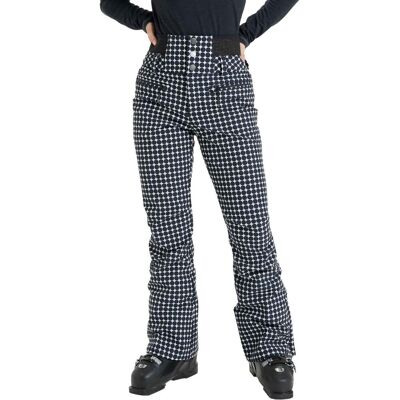 Roxy - Pantalon de ski taille haute - Rising High Pant Whisper White Small Dots pour Femme - Taille L - Noir - Publicité Roxy - Pantalon de ski taille haute - Rising High Pant Whisper White Small Dots pour Femme - Taille L - Noir - Publicité
