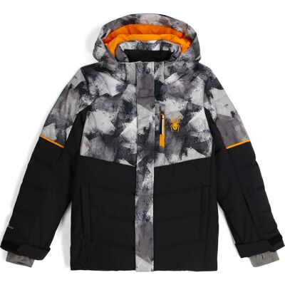 Spyder - Veste de ski imperméable et chaude - Leader Jacket Black - Taille Enfant 10 ans - Noir - Publicité Spyder - Veste de ski imperméable et chaude - Leader Jacket Black - Taille Enfant 10 ans - Noir - Publicité
