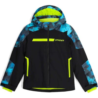 Spyder - Veste de ski imper-respirante - Challenger Jacket Black - Taille Enfant 10 ans - Noir - Publicité Spyder - Veste de ski imper-respirante - Challenger Jacket Black - Taille Enfant 10 ans - Noir - Publicité