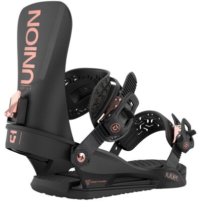 Union - Fixations de snowboard all-mountain - Juliet Black pour Femme en Nylon - Taille 41-43 - Noir - Publicité Union - Fixations de snowboard all-mountain - Juliet Black pour Femme en Nylon - Taille 41-43 - Noir - Publicité