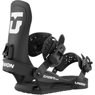 Union - Fixations de snowboard all-mountain freestyle - Cadet Pro Black en Aluminium - Taille Enfant 37-40,5 - Noir - Publicité Union - Fixations de snowboard all-mountain freestyle - Cadet Pro Black en Aluminium - Taille Enfant 37-40,5 - Noir - Publicité