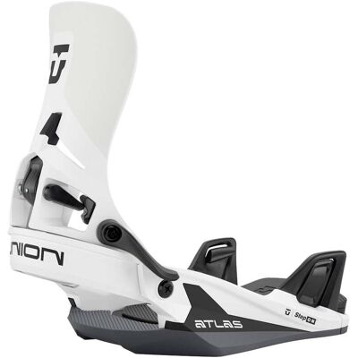 Union - Fixations de snowboard all-mountain à entrée rapide - Atlas Step On White pour Homme - Taille 38-41 - Blanc - Publicité Union - Fixations de snowboard all-mountain à entrée rapide - Atlas Step On White pour Homme - Taille 38-41 - Blanc - Publicité