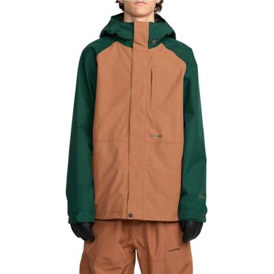 Volcom - Veste de snowboard en GORE-TEX ePE - Dua Insulated Gore-Tex Jacket Terra Brown pour Homme - Taille M - Marron - Publicité Volcom - Veste de snowboard en GORE-TEX ePE - Dua Insulated Gore-Tex Jacket Terra Brown pour Homme - Taille M - Marron - Publicité