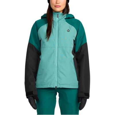 Volcom - Veste de snowboard imperméable et isolante - Agate Insulated Jacket Arctic W Blue pour Femme - Taille M - Bleu - Publicité Volcom - Veste de snowboard imperméable et isolante - Agate Insulated Jacket Arctic W Blue pour Femme - Taille M - Bleu - Publicité