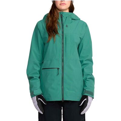 Volcom - Veste de snow imperméable et respirante - Cloudbreaker Stretch 30K Jacket W Spruce Green pour Femme - Taille S - Vert - Publicité Volcom - Veste de snow imperméable et respirante - Cloudbreaker Stretch 30K Jacket W Spruce Green pour Femme - Taille S - Vert - Publicité