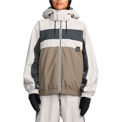 Volcom - Veste de snowboard imperméable et respirante - DLM Jacket Stone - Taille M - Beige - Publicité Volcom - Veste de snowboard imperméable et respirante - DLM Jacket Stone - Taille M - Beige - Publicité
