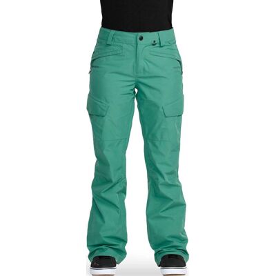 Volcom - Pantalon de snow imperméable et respirant en GORE-TEX ePE - Stonelark Gore-Tex Pant W Spruce Green pour Femme - Taille M - Vert - Publicité Volcom - Pantalon de snow imperméable et respirant en GORE-TEX ePE - Stonelark Gore-Tex Pant W Spruce Green pour Femme - Taille M - Vert - Publicité