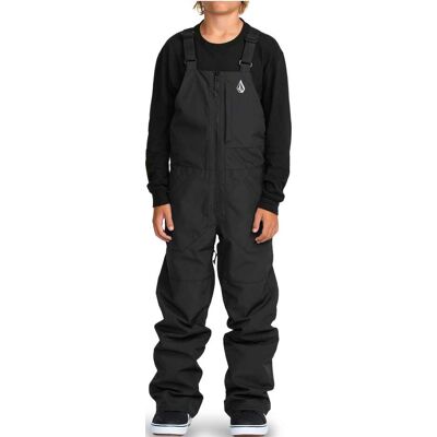 Volcom - Salopette de snowboard imperméable et isolante - Barkley Insulated Bib Overall Black - Taille Enfant S - Noir - Publicité Volcom - Salopette de snowboard imperméable et isolante - Barkley Insulated Bib Overall Black - Taille Enfant S - Noir - Publicité