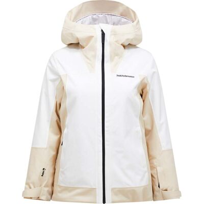 Peak Performance - Veste de ski isolante - W Rider Tech 2L Insulated Jacket Sand Fog Off White pour Femme - Taille S - Beige - Publicité Peak Performance - Veste de ski isolante - W Rider Tech 2L Insulated Jacket Sand Fog Off White pour Femme - Taille S - Beige - Publicité
