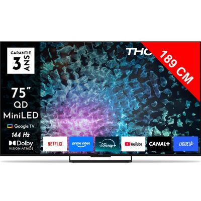 Thomson 75MG7C15 Google TV - QD-Mini LED - Publicité Thomson 75MG7C15 Google TV - QD-Mini LED - Publicité