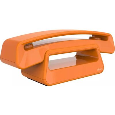 ALCATEL EPUREICONICORANGE - Téléphone sans fil avec écran matriciel 3 lignes - Publicité ALCATEL EPUREICONICORANGE - Téléphone sans fil avec écran matriciel 3 lignes - Publicité