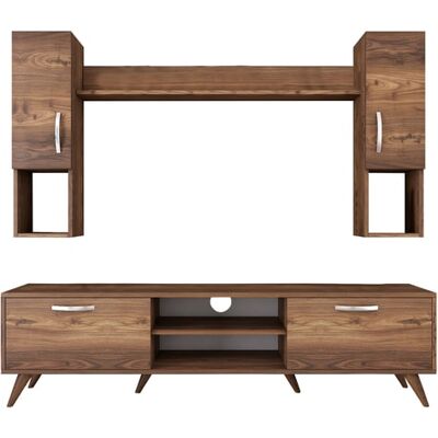 CONCEPT1 M27 - 284 Noyer 180 x 48,6 x 35 - Publicité CONCEPT1 M27 - 284 Noyer 180 x 48,6 x 35 - Publicité