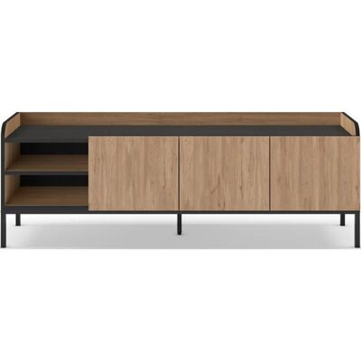 CONCEPT1 Adara 3P2N 160cm chêne noir 160 x 42 x 55cm - Publicité CONCEPT1 Adara 3P2N 160cm chêne noir 160 x 42 x 55cm - Publicité