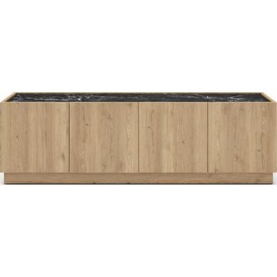 CONCEPT1 Dione 4P chêne clair effet marbre 160 x 42 x 48cm - Publicité CONCEPT1 Dione 4P chêne clair effet marbre 160 x 42 x 48cm - Publicité