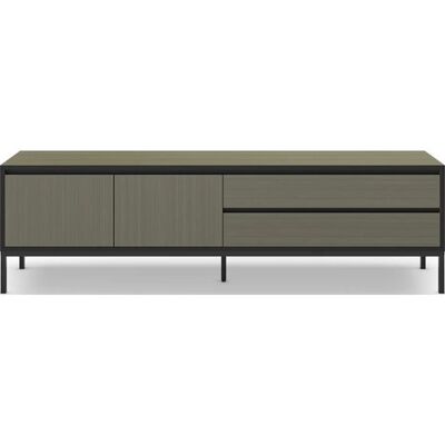 CONCEPT1 Lorenza 2P2T 180cm vert noir 180 x 40 x 55cm - Publicité CONCEPT1 Lorenza 2P2T 180cm vert noir 180 x 40 x 55cm - Publicité