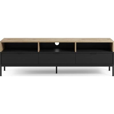 CONCEPT1 Marion 3C3N 180cm chêne noir 180 x 40 x 55cm - Publicité CONCEPT1 Marion 3C3N 180cm chêne noir 180 x 40 x 55cm - Publicité