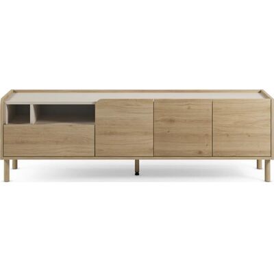 CONCEPT1 Monza 3P1T1N chêne crème 180 x 44 x 55.5cm - Publicité CONCEPT1 Monza 3P1T1N chêne crème 180 x 44 x 55.5cm - Publicité