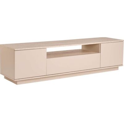 CONCEPT1 Veramont vison travertin 180 x 44,5 x h44,6 cm - Publicité CONCEPT1 Veramont vison travertin 180 x 44,5 x h44,6 cm - Publicité