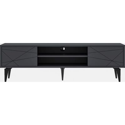CONCEPT1 Brendon anthracite 160 x 29,6 x h48,2 cm - Publicité CONCEPT1 Brendon anthracite 160 x 29,6 x h48,2 cm - Publicité