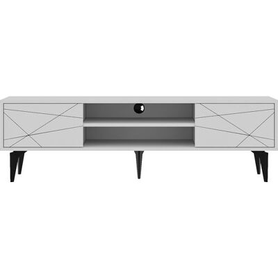 CONCEPT1 Brendon blanc 160 x 29,6 x h48,2 cm - Publicité CONCEPT1 Brendon blanc 160 x 29,6 x h48,2 cm - Publicité