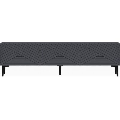 CONCEPT1 Felix anthracite 160 x 31,4 x h44,1 cm - Publicité CONCEPT1 Felix anthracite 160 x 31,4 x h44,1 cm - Publicité