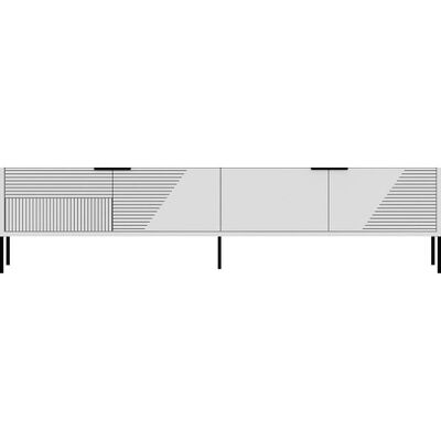CONCEPT1 Dore blanc 180 x 30 x h45 cm - Publicité CONCEPT1 Dore blanc 180 x 30 x h45 cm - Publicité