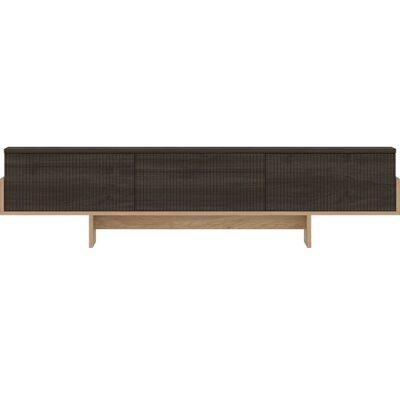 CONCEPT1 Hege noyer chene saphir 180 x 30 x h44,6 cm - Publicité CONCEPT1 Hege noyer chene saphir 180 x 30 x h44,6 cm - Publicité