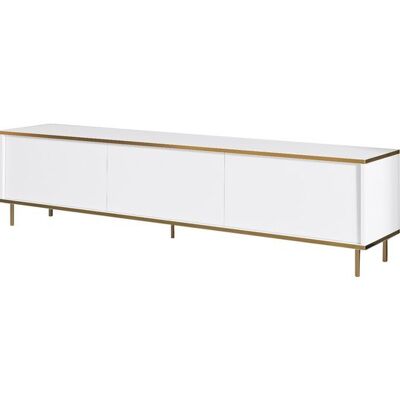 CONCEPT1 Imaj blanc or 180 x 35 x h45,2 cm - Publicité CONCEPT1 Imaj blanc or 180 x 35 x h45,2 cm - Publicité